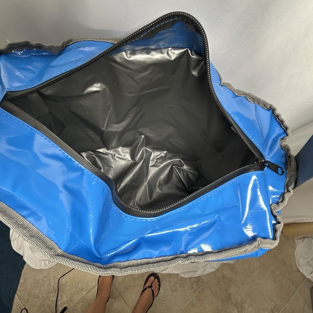 Samsung Large Insulated Blue Cooler Bag Zip Up, Handles & Shoulder Strap 18x13x8 - Picture 5 of 11